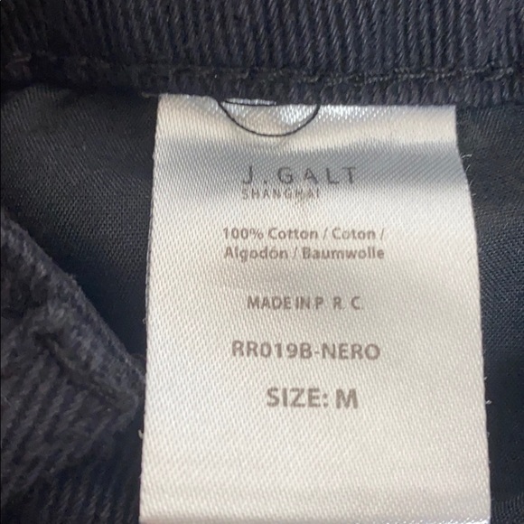 J. Galt Black Jean Skirt with 5 Button Closure - Picture 4 of 8